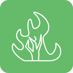 Fototapeta premium Wildfire Icon
