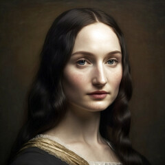 Mona Lisa candid portrait photograph, midjourney art,ai generated, generative AI
