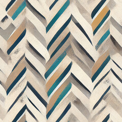 Fototapeta na wymiar Seamless background pattern texture with geometric shapes with different shades of white, beige, black, blue and green blue. Ai Generative Art.