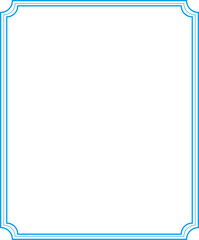 blue frame for text, png, transparent