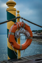 lifebuoy on the pier