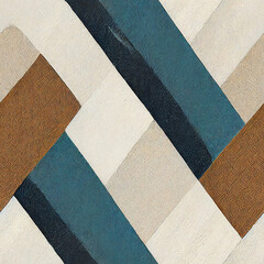 Fototapeta premium Seamless background pattern texture with geometric shapes with different shades of white, beige, black, blue and green blue. Ai Generative Art.