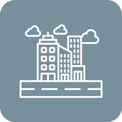 Naklejka premium Cityscape Icon