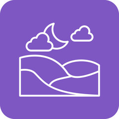 Moon Landscape Icon