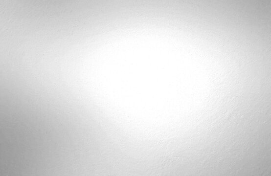 Abstract graphic design of textured paper cement or blank canvas background, gradient from the center in white-gray tones. For product scenes, banners, posters, advertisements.
