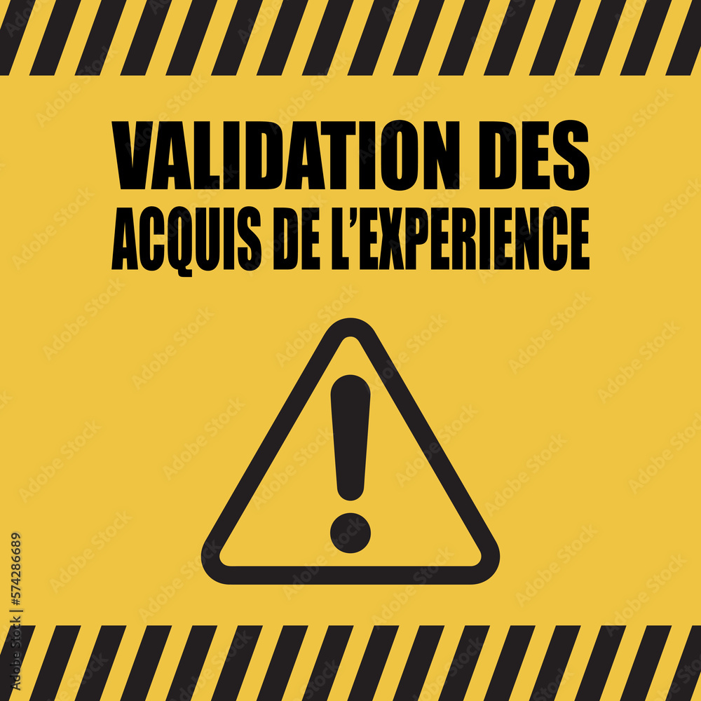 Poster Logo validation des acquis de l'expérience.