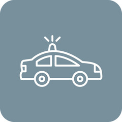 Obraz premium Police Car Icon