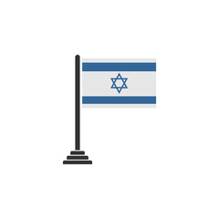 Israel flags icon set, Israel independence day icon set vector sign symbol