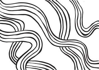 Grunge Ink Wave Brush Abstract Texture