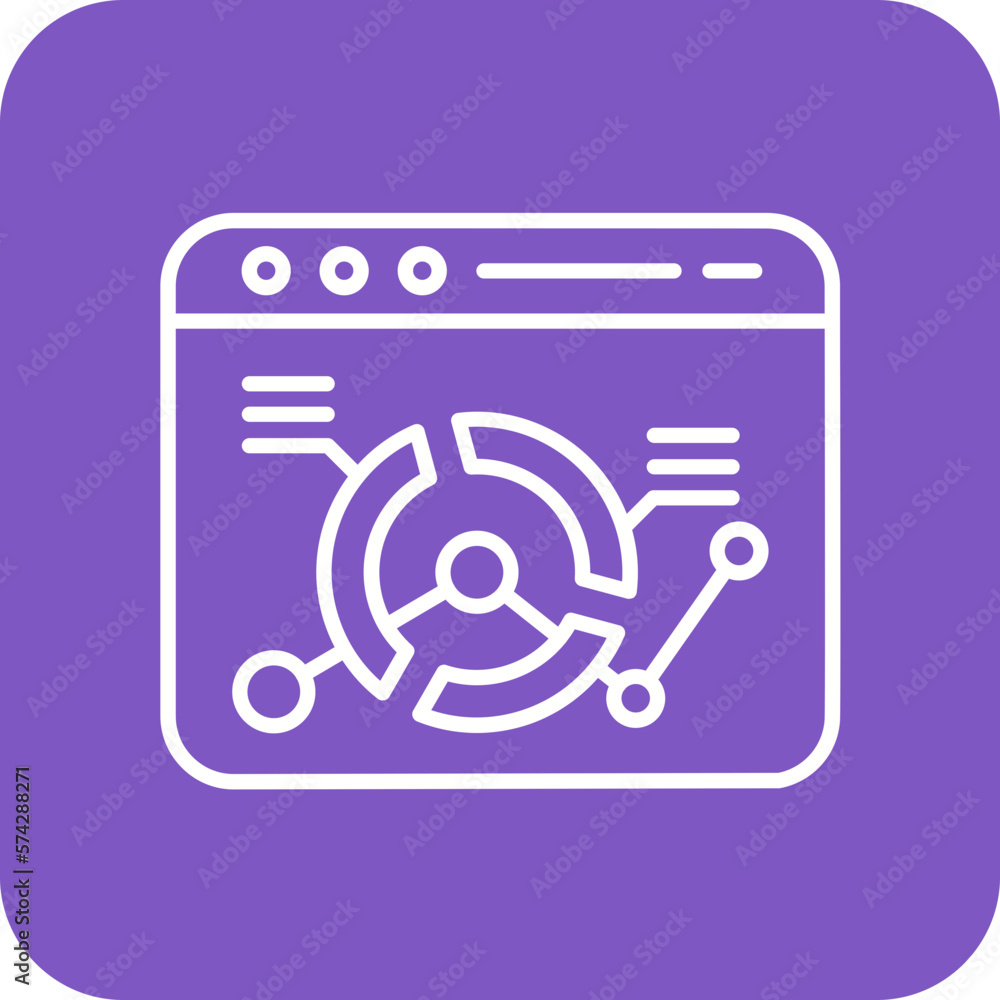 Poster web analytics icon