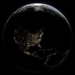 Planet Earth | North America (render)