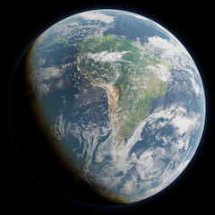 Planet Earth | South America (render)