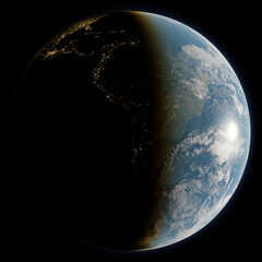 Planet Earth | South America (render)