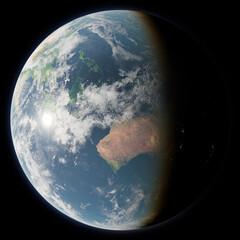 Planet Earth | Australia (render)