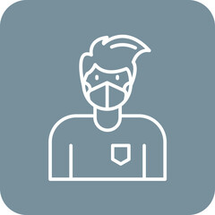 Man Wearing Mask Icon