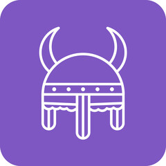 Obraz premium Viking Helmet Icon