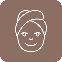 Head Towel Icon