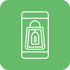 Mobile Shopping Icon