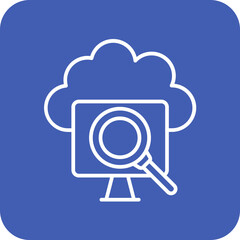 Cloud Searching Icon