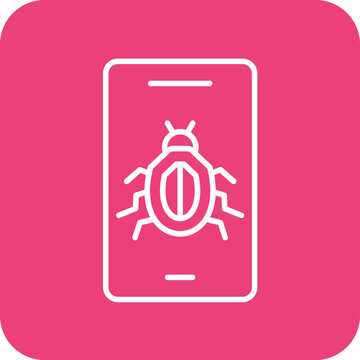 Mobile Virus Icon