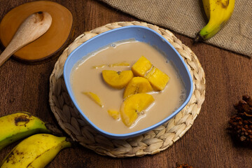 Kolak Pisang, Indonesian Popular Dessert for Takjil Ramdan Breaking the Fast, Sweet Soup Made from...
