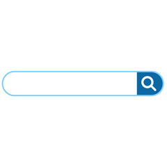 blue search bar icon