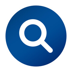 blue magnifying icon