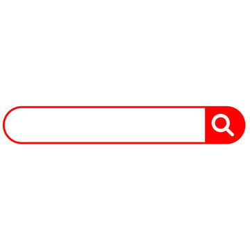 red search bar icon