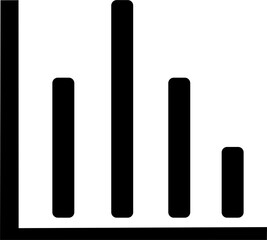 most popular bar chart icon, png, transparent