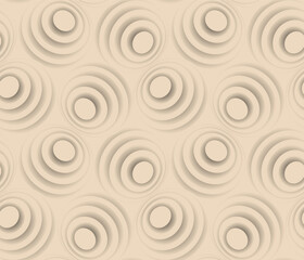 Fototapeta na wymiar foggy ivory 3d bubbles seamless pattern tile
