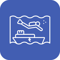 Wreck Diving Icon