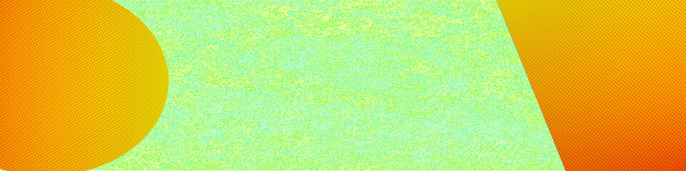 Orange and green pattern shapes panorama background, Elegant abstract texture design. Best suitable for your Ad, poster, banner, and various graphic design works