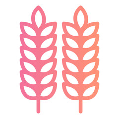 Fototapeta premium gluten gradient icon