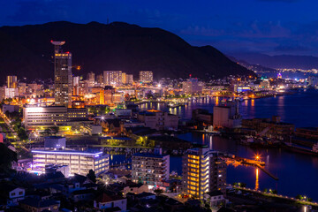 関門橋の美しい夜景