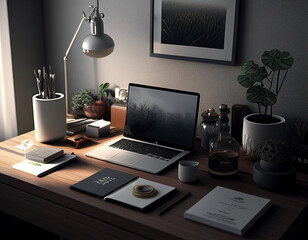 Organized Modern Desk Space | Generative AI