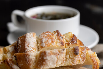 Sweet pastry made of wheat flour with the addition of sweet cottage cheese from milk