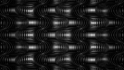 Hintergrund, schwarze glänzende metallische Struktur