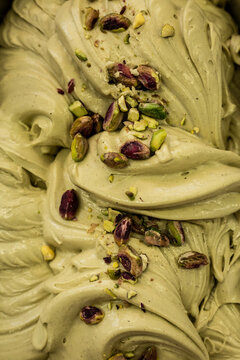 helado de pistacho