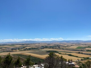 Country Side Landscape near Swabian-Angevin Fortress Lucera Italy