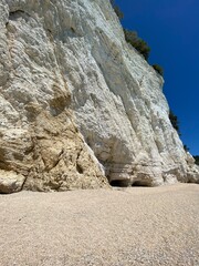 Scenic view Vignanotica Beach Gargano National Park Italy