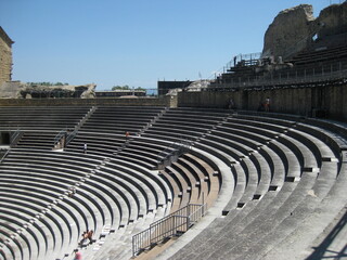 Orange, France 07-05-2010 Roman Theatre of Orange built early in the 1st century AD and is the home...