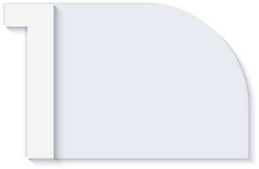 Elegant simple refined infographic number label icon