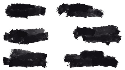 Big set of Black grunge stroke brush , banner, label, for your design, PNG.