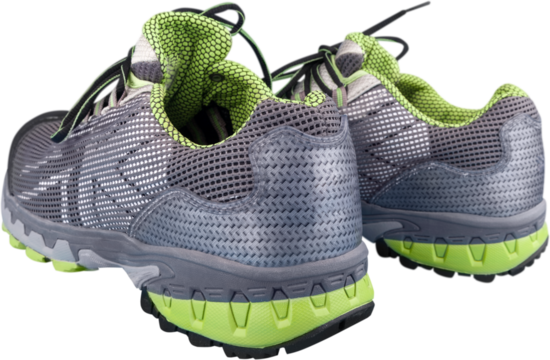 Grey canvas shoes for running shoes