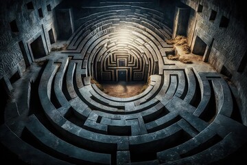 The Mysterious Labyrinth of the Ancient Chamber Generative AI