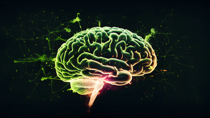 Neural Network Brain Science Concept - 4K Wallpaper