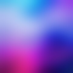 Blur background of blue magenta purple gradient. Vivid colors defocus formless empty backdrop abstract graphic.