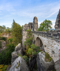 Fototapeta premium Bastei Bridge (Basteibrucke) - Saxony, Germany