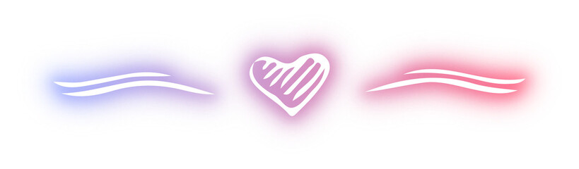 Set of line design neon