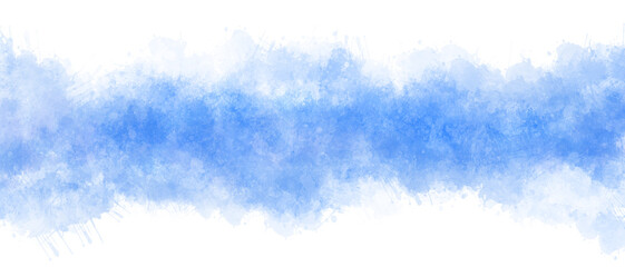 watercolor blue with transparent background